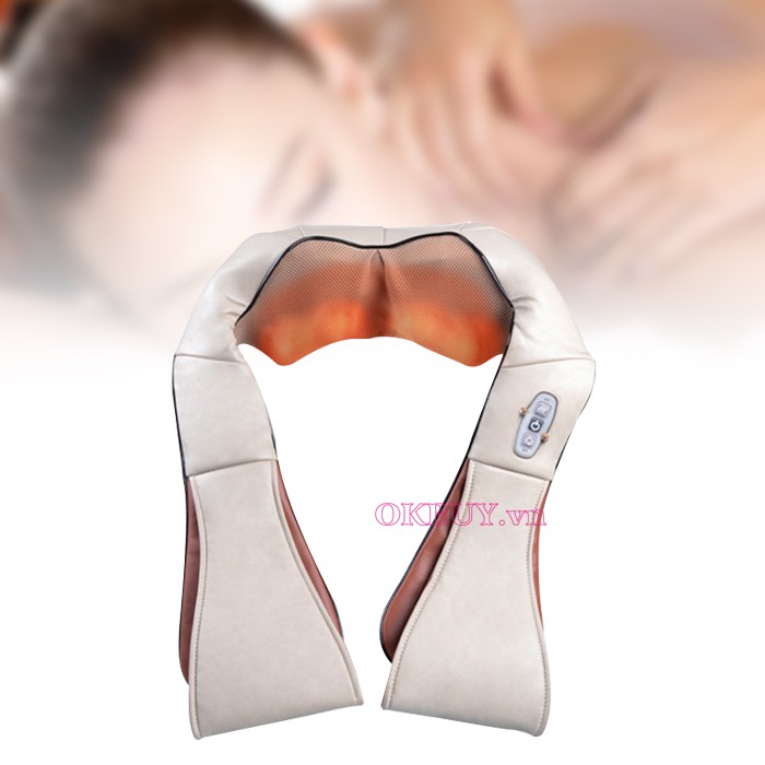 Máy massage vai cổ 8 bi hồng ngoại PULI PL-901