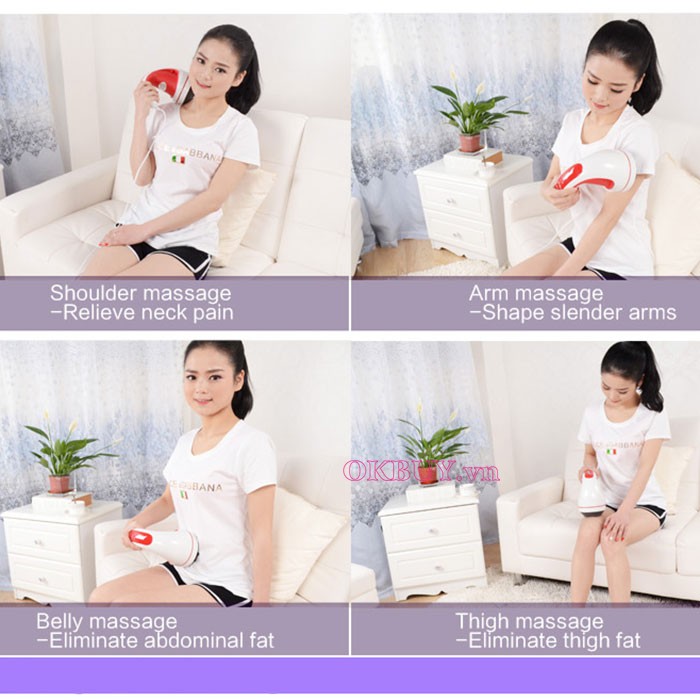 Máy massage Puli PL-601 cầm tay hồng ngoại