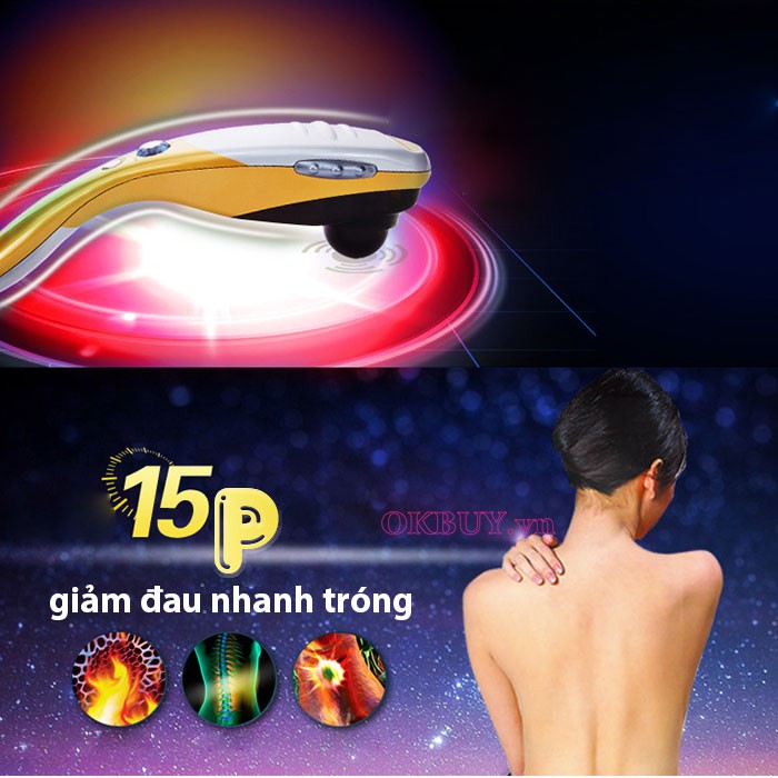 massage cầm tay 5 đầu Puli PL-610A