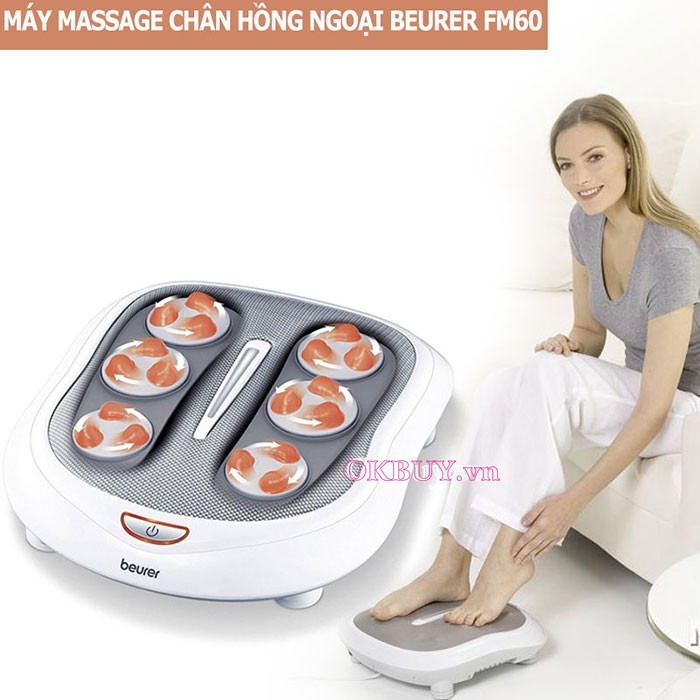 Máy massage chân giúp giảm đau xương gót chân hiệu quả 